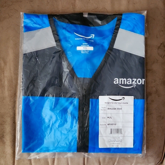 Amazon DSP/Flex High Vis Outer Vest Zip Up - Picture 3 of 4